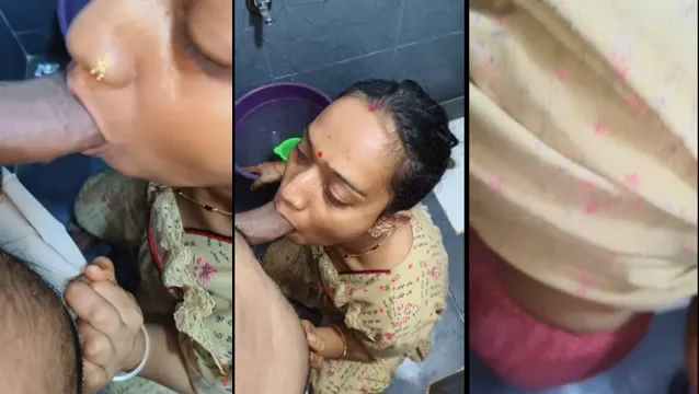 Watch American MILF Gives Mind-Blowing Blowjob in Shower full viral video leaked