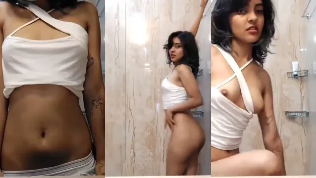 Watch Desi Teen Strips Naked in Bathroom and Masturbates Sensually full viral video leaked