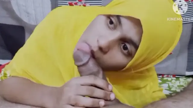 Watch Ragazza con Hijab Giallo Fai Deepthroat - Pompa che è Diventata Virale full viral video leaked