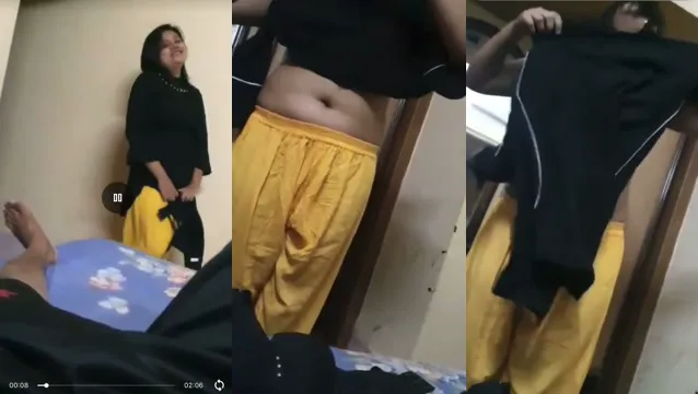 Desi Girl Gets Caught in Hotel Room by Lover's Camera