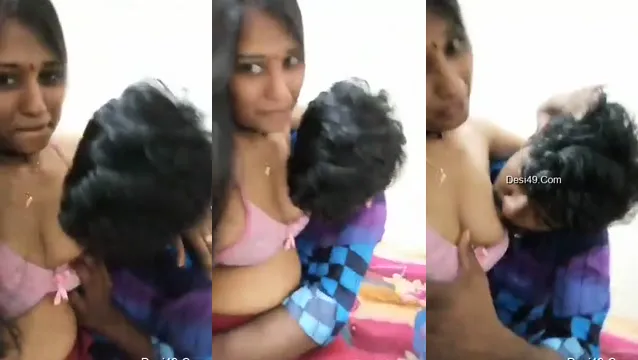 Lucky Chapri Kalua Masterfully Sucks Bangla Girl's Boobs in Viral XXX Video