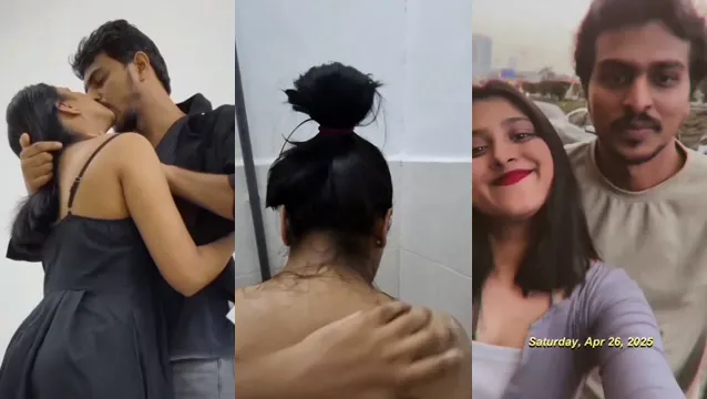 Watch College Lovers Cuddle Kiss Bath Nude Young Couple Part 4 full viral video leaked