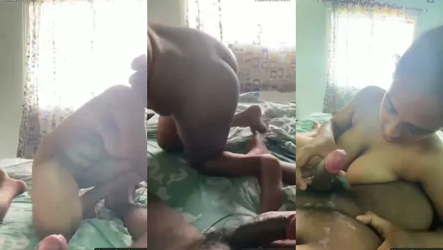Desi Mallu Wife Teasing Hubby with a Slow Handjob