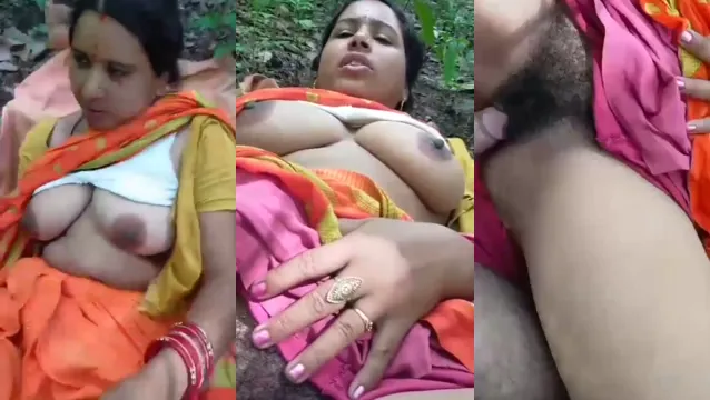 Watch Hot Bhabhi Jungle Sex MMS Leak Wild Fucking in the Wilderness full viral video leaked