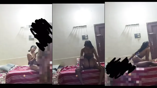 Wild Bengalese Girlfriend Rides Hard in Reverse Cowgirl Position