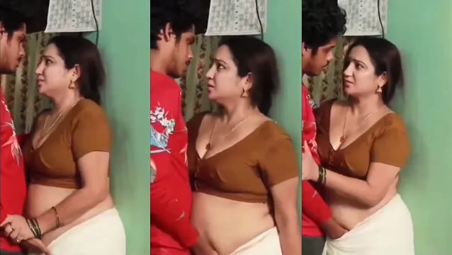 Mature Desi Aunty Teases Wet Pussy with Son's Friend in Taboo Sex Video
