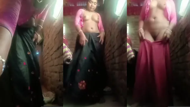 Desi Bhabhi Squeezes Her Big Boobs in Viral 2026 Video