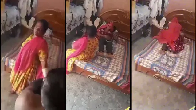 Village Wife Lets Husband Ride an Older Woman in Scandalous Cowgirl Action