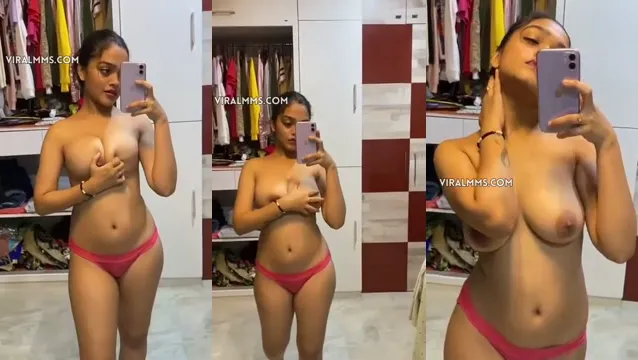 Desi Girl Slowly Strips Nude for Lover in Private Viral Clip