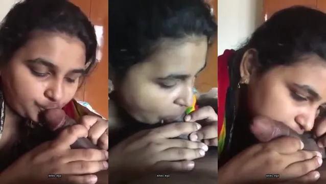 Desi Village Girl Gives Intense Blowjob to BF in Hidden Footage