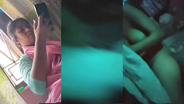Desi Meisje Neemt Naakte Video Op voor Vriend Na Aanhoudend Vragen
