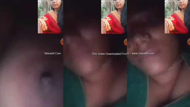 Meisje van het Dorp Desi toont haar sperze tieten in deel 2 van het gelekte video