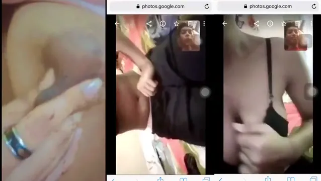 Desi Girlfriend Teases Boyfriend with Tweezers on Video Call Boob Show