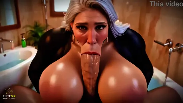 Mature Granny Silly Goes Wild with Huge Jugs in Shower