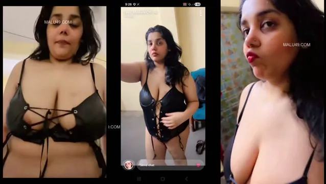 Chubby Indian Wife Sucks Big Cock with Her Milk Tankers Blowjob