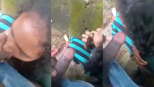 Watch Desi Girl Gives Public Blowjob to BF in Open Field full viral video leaked
