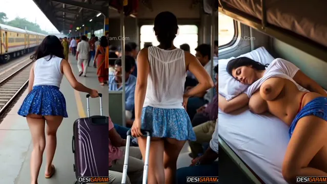 Desi Couple Gets Wild on Moving Train in Risky Public Sex Show