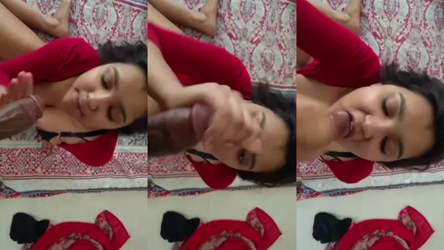 Gadis India Memberikan Handjob dan Blowjob yang Panas untuk Cumshot