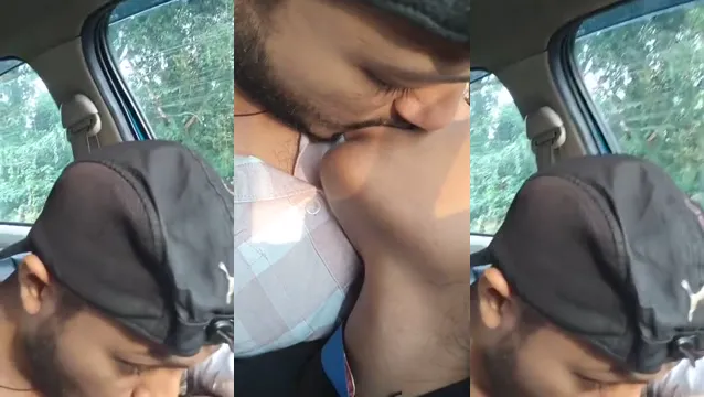 Watch Hot College Babe Gets Fingered in Car with Passionate Kissing full viral video leaked