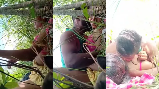 Desi Jungle Fuck Village Girl Gets Wild with BF in the Woods