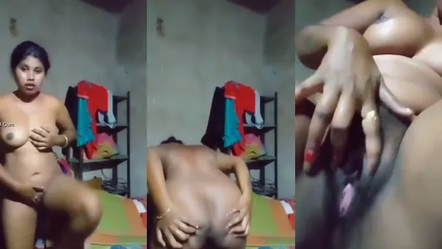 Desi Bhabhi Pleasuring Herself Nude in Leaked Sex Tape