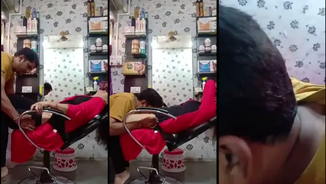 Hairdresser Gives Cheating Wife a Salon Pussy Eating on the House
