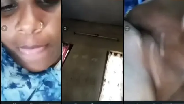 Indická teta provokuje svého milého během videohovoru špinavým mluvením