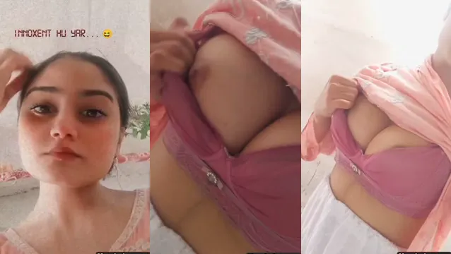 Desi Girl Squeezes Her Tits Hard in Viral Sex Video 2026
