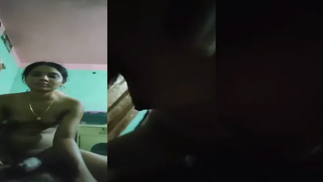 Village Teen Bounces on Boyfriend's Thick Cock with Loud Moans