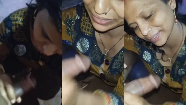 Watch Village Bhabhi Gives Her Boyfriend a Steamy Blowjob full viral video leaked
