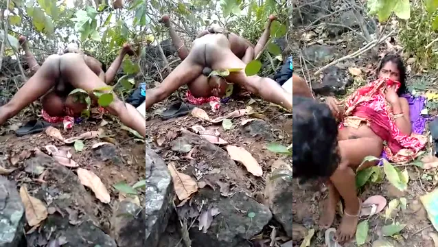 Watch Indiase Oom Fout Dehati Bhabhi in het Jungle full viral video leaked