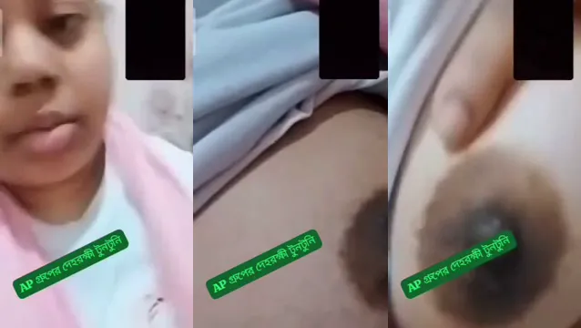 Desi Girl Flashes Big Boobs in Viral Video Exposed