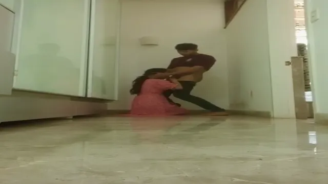 Desi Girlfriend bent over Hostel Wall in Standing Doggy Style - Indian College Sex Trend