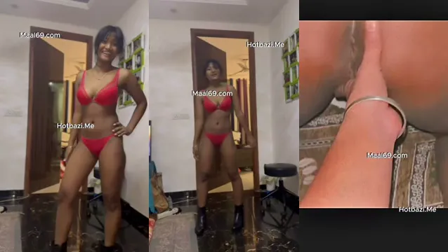Desi Girlfriend Strips Nude for Passionate Blowjob Action