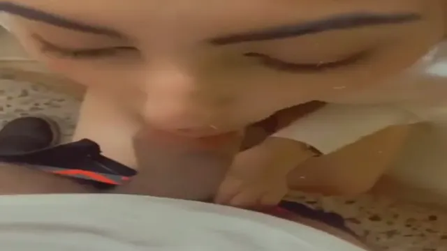 Watch Indian Girlfriend Sucks Uncut Cock In Bedroom - POV Blowjob full viral video leaked