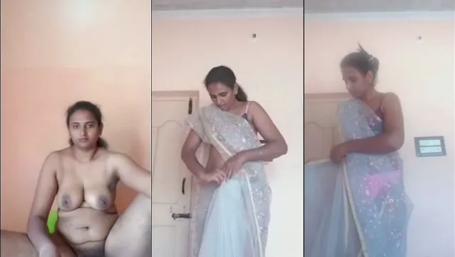 Watch Cheating Wife Strip Bikini Saree Tease Masturbate for Lover full viral video leaked