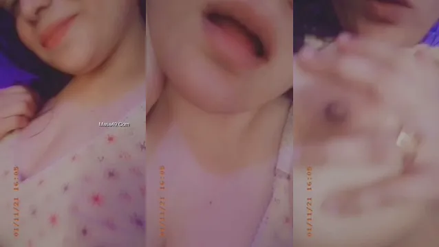 Watch Desi Babe Teases with Huge Boobs in Leaked Video Part 1 full viral video leaked