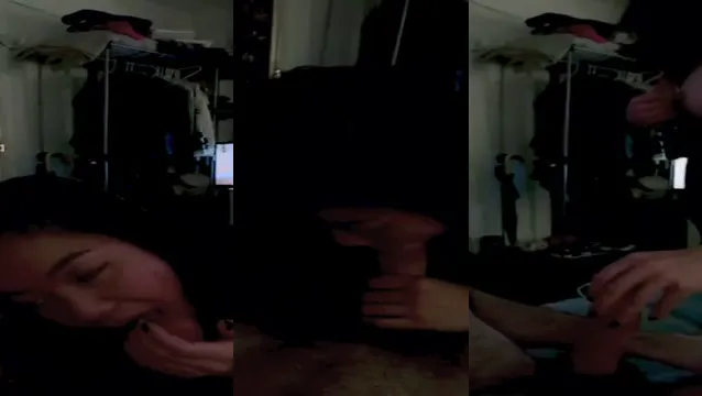 Namorada Chupa e Faz Punheta no Caralho Duro do Namorado