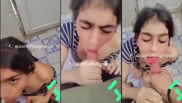 Steamy Pakistani Cousin Bathroom Blowjob Ends in Hot Cumshot