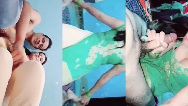 Desi Wife Gives Wild Forest Blowjob in Leaked Outdoor Fucking Video