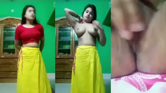 Sensual Bengali Girl Slowly Strips Off Her Saree in a Teasing Striptease Show