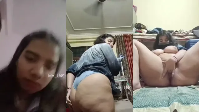 Horny Desi Girlfriend Pressing Boobs and Sucking Hard Cock