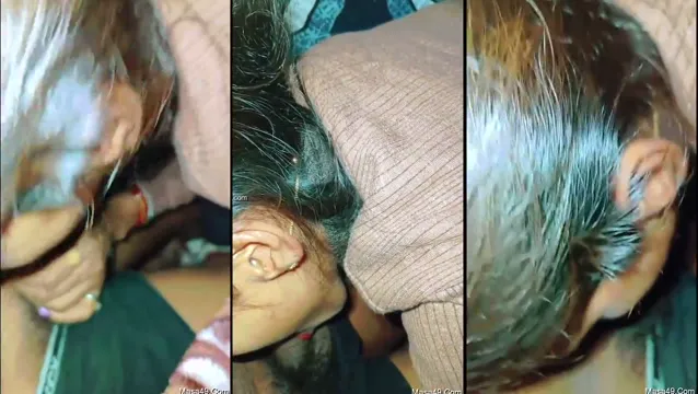 Une épouse indienne donne à son mari une fellation sauvage en public dans une forêt