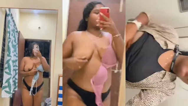 Watch Seksy Desi Meisje Vangt Haar Borsten in een Stoomige Selfie Video full viral video leaked