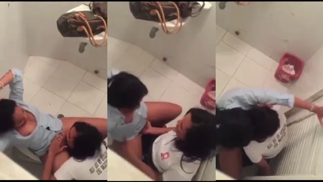 Watch Office Girls Gone Wild Lesbian Coworkers Get Down in the Girls' Bathroom full viral video leaked