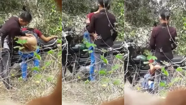 Bangla Girlfriend Screams as She Gets Pounded Doggy in the Jungle