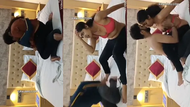 Watch Nakakabusog na Leaked MMS Video ng Super Hot na Desi Girlfriend Licking ng Boyfriend sa Chest habang nanayong Red Bra full viral video leaked